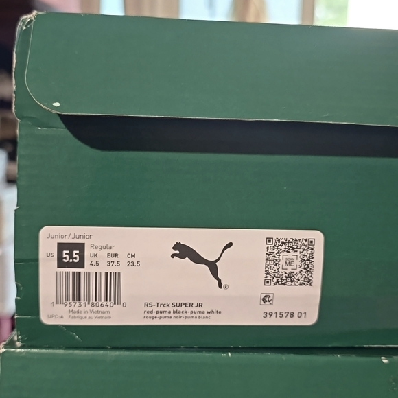 PUMA RS-Trck (GS)Unisex Size Youth 5.5Y, 7 Women. New with box Red, Black, Whit - Picture 8 of 12